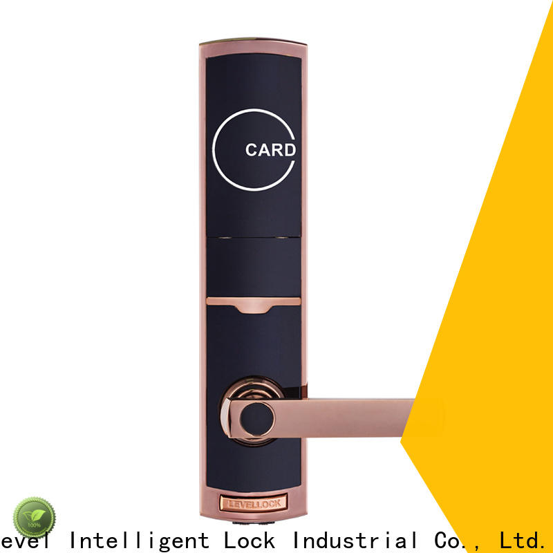 Level Top key card door lock for hotels wholesale for Villa