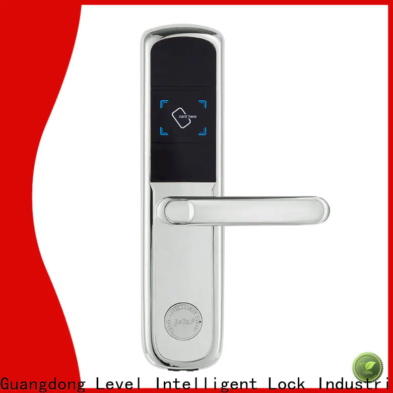 Level rfid card key system lock wholesale for guesthouse