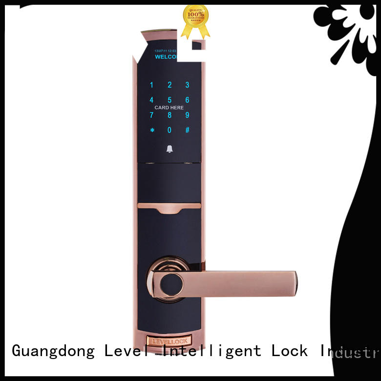 Level mf1 smart card lock supplier for apartment