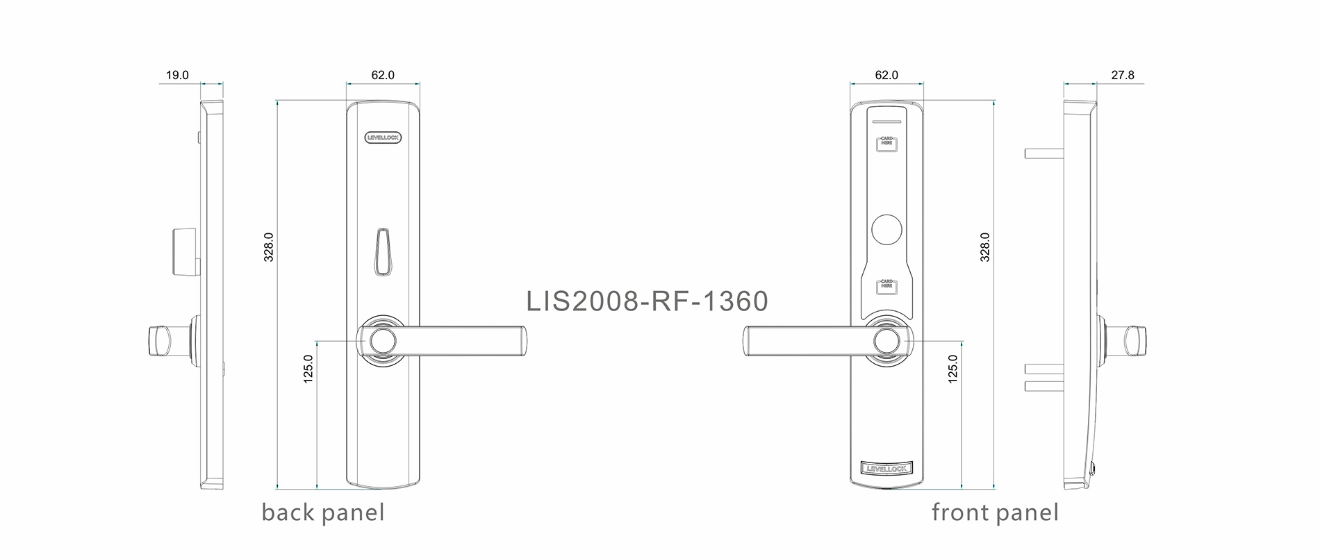 Level rf1660 cheap electronic lock wholesale for hotel-4