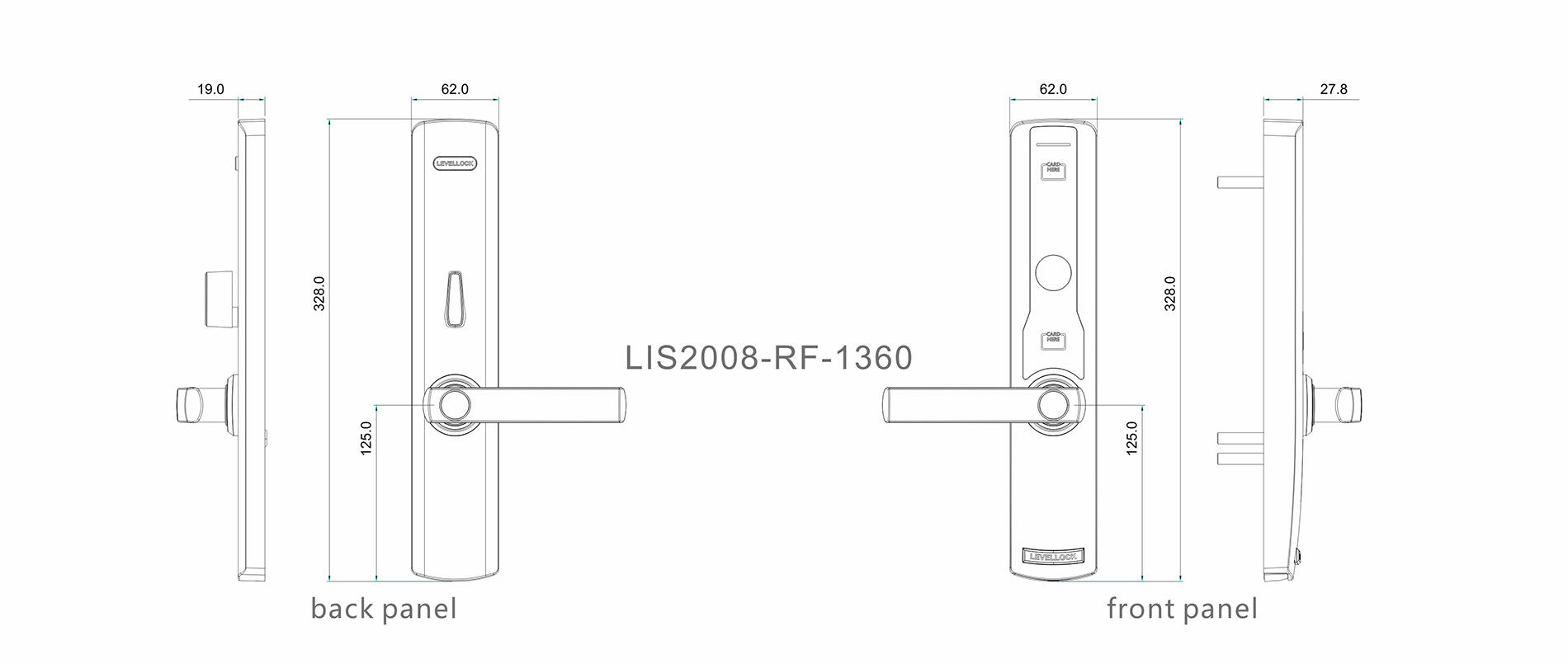 Level rf1660 cheap electronic lock wholesale for hotel