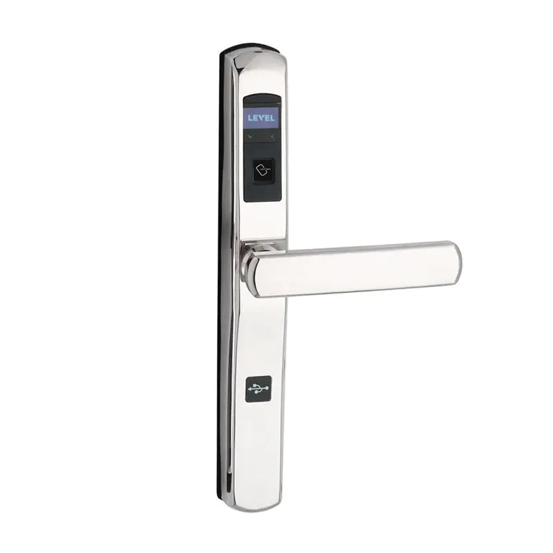 Hotel electronic smart card lock for bridge-cut aluminum alloy door RF-290