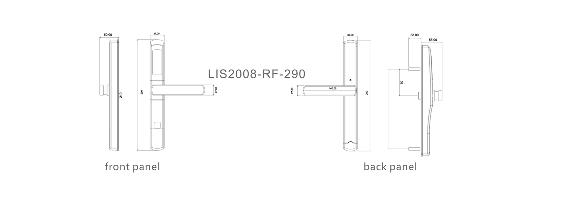 Level rfid door lock parts directly price for Villa-4