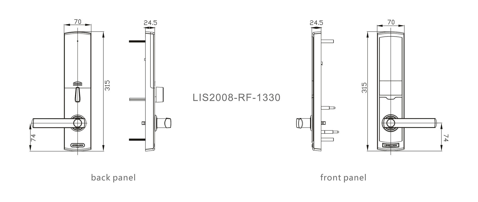 Level 304 ic door lock wholesale for apartment