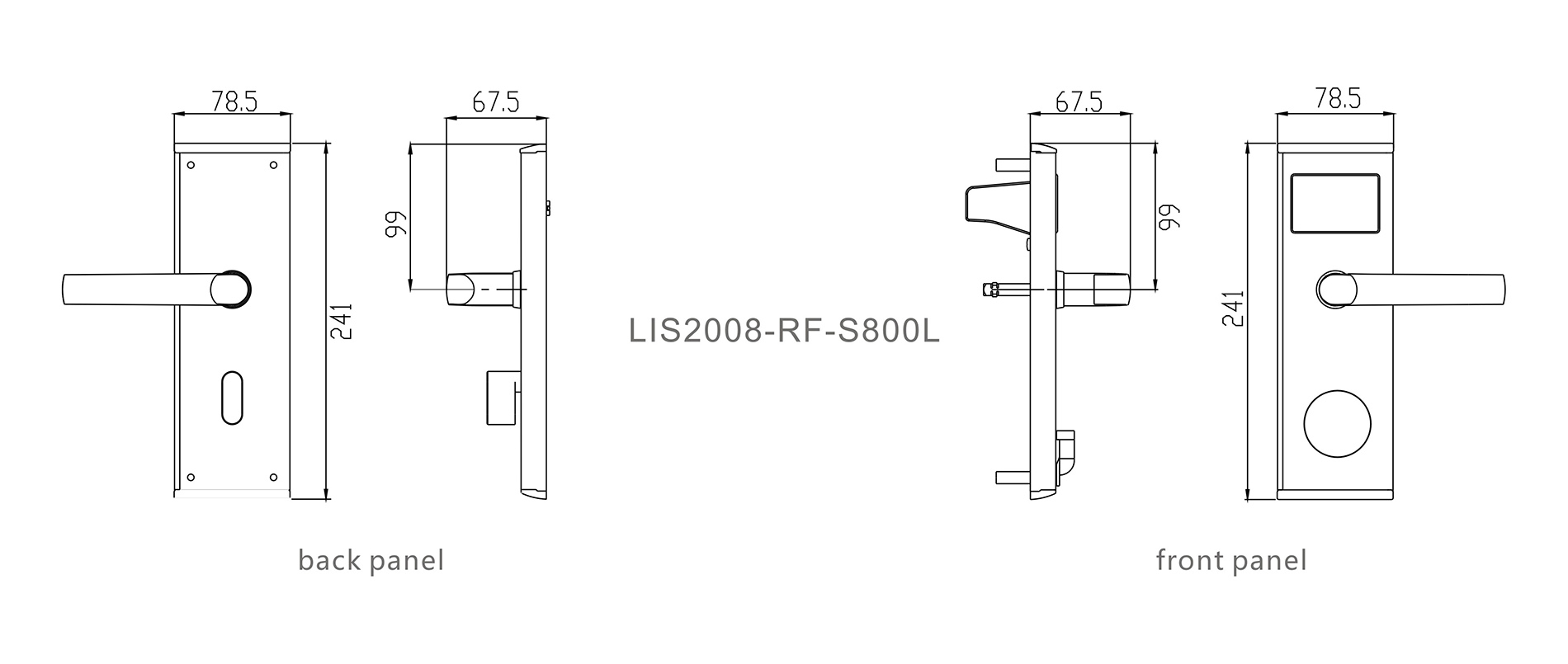 Level rf1550 electronic lock directly price for guesthouse-4