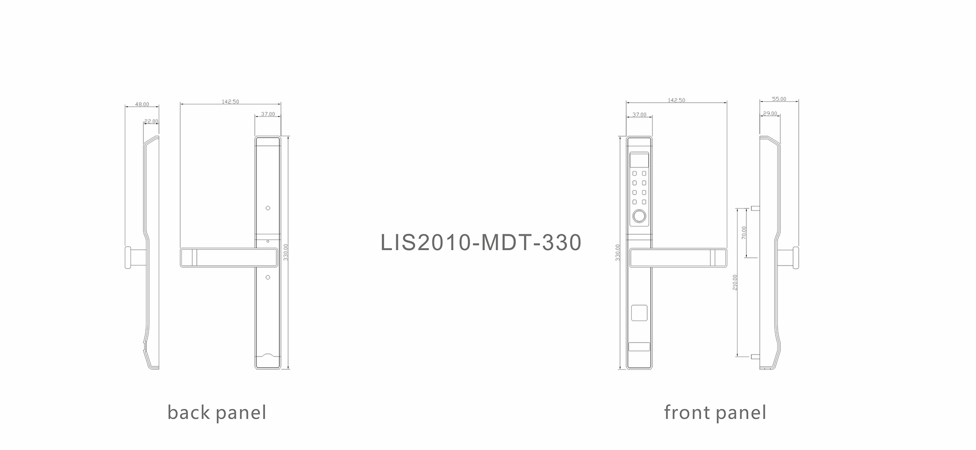 Level mdt1320 push button deadbolt door lock wholesale for home-5