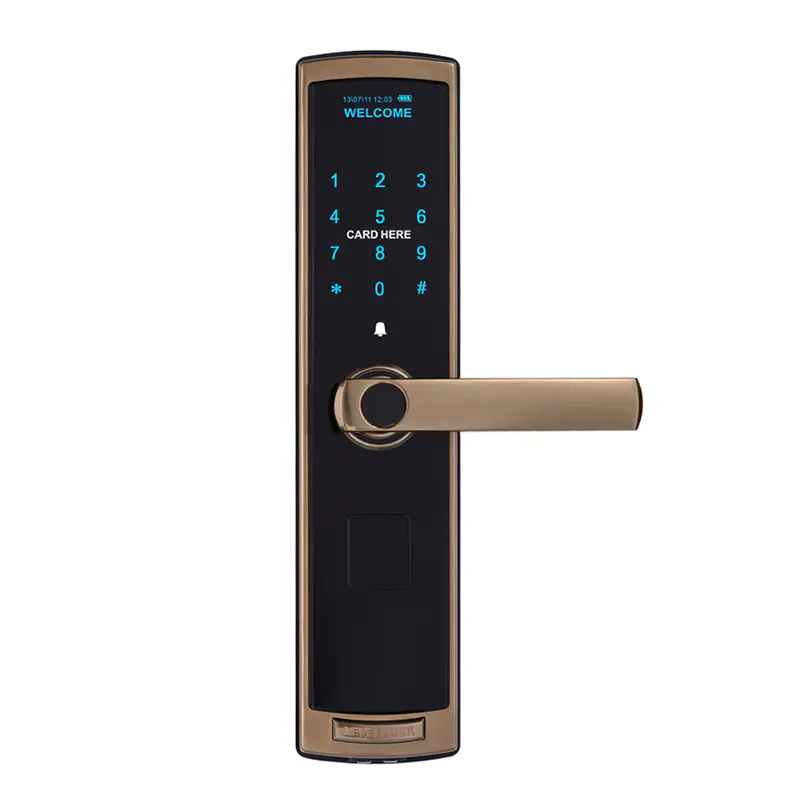 Level tdt1550 keyless entry door locks fingerprint wholesale for apartment
