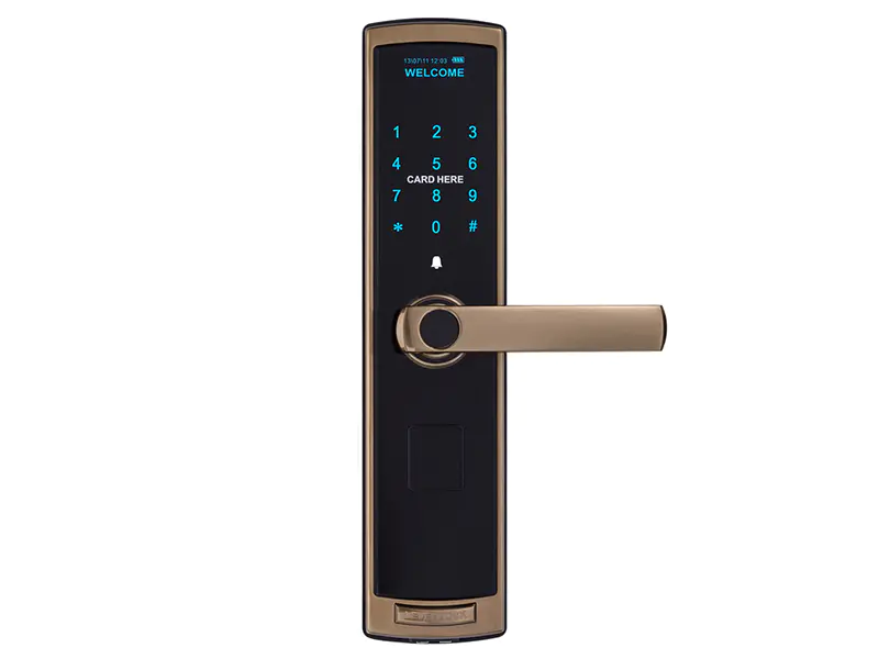 Residential smart card touch keypad door lock fashion style TDT-1380