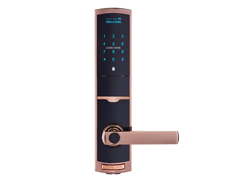 Residential electronic RFID card lock with touch screen password TDT-1330