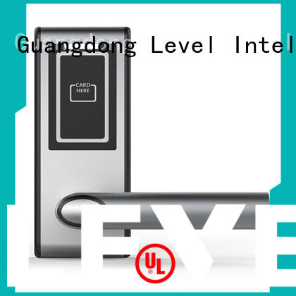 Level aluminum smart card lock supplier for Villa