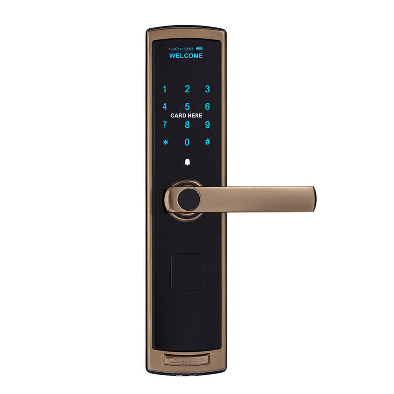 Residential smart card touch keypad door lock fashion style TDT-1380-1