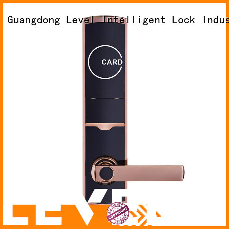 Level steel rfid hotel door locks promotion for apartment