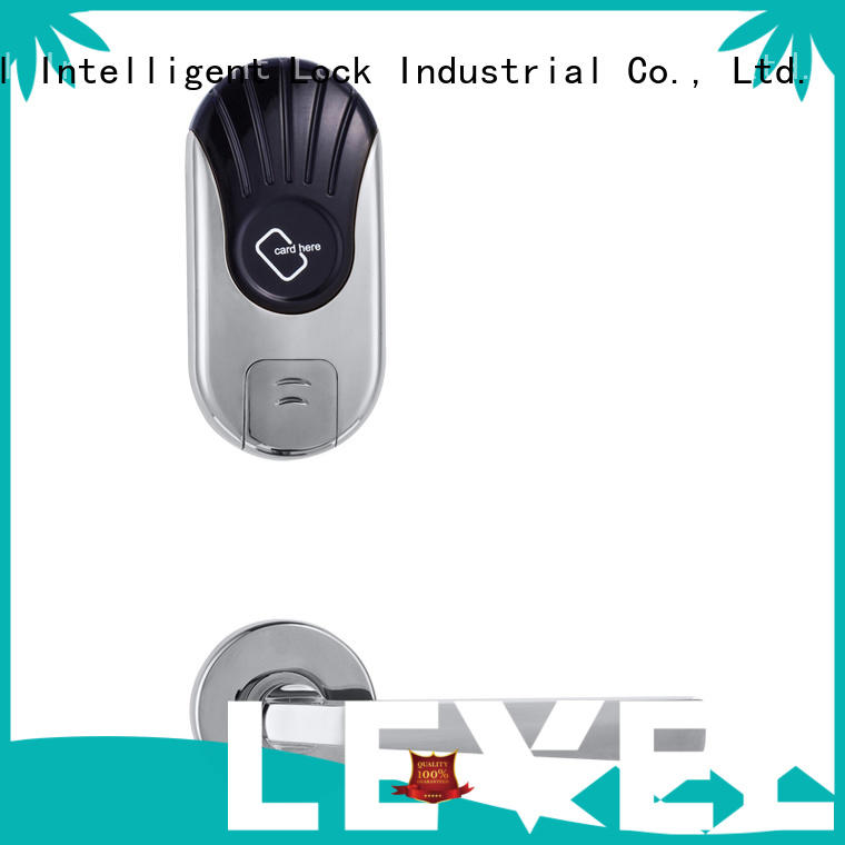 Level security key card door lock for hotels supplier for guesthouse
